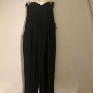 Black Strapless Jumpsuit